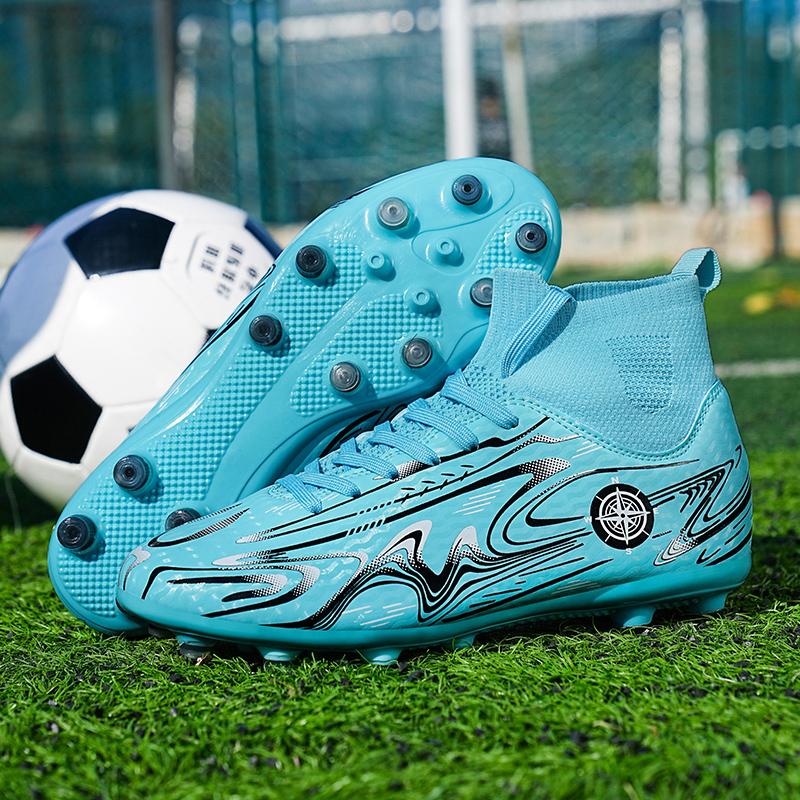 32-46 Football Shoes High -top Outdoor Men's Long Nails Sports Football Boots Large Size Young Sports Football Boots For Boys