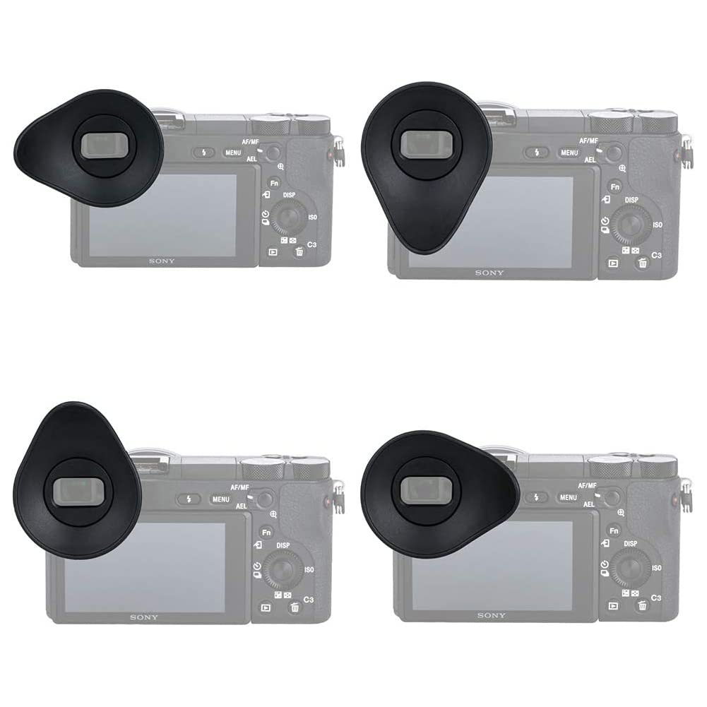 JJC Eye Cup Sony Eye Cup Compatible with Sony A6400 A6600 A6500 Camera 360 Degree Rotation Viewfinder Protection Comfortable Lightweight Made of