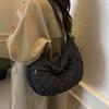 Autumn and Winter Fashion 2025 New Oxford Cloth Shoulder Bag Diamond Leisure Bag Large Capacity Cotton Bag Crossbody Dumpling Bag