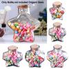 Craft Origami Stars Glass Bottle Stars Shape Glass Jars Creative Pentagram Storage Bottle  Home