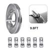 9.8/13FT 8MM Adjustable Stainless Steel Hose Clamps Car Fuel Hose Clamps Pipe Clamp Worm Gear Clip Hose Clamp Plier Tools