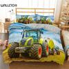 3D Print Retro Tractor King Queen Duvet Cover Comforter Bed Set Quilt Cover Pillowcase,King Queen Twin Size Boys Girls Adults