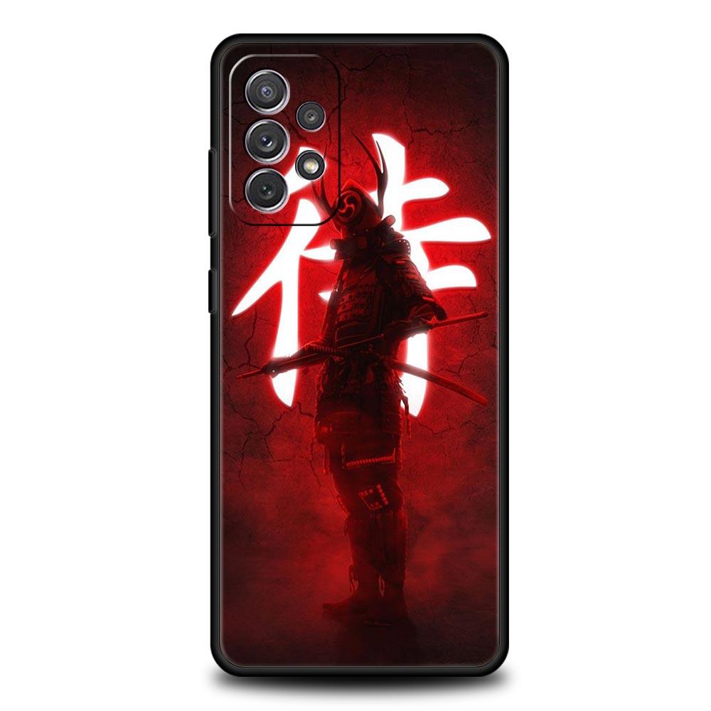 Painting Japan Samurai Art Phone Case for Samsung Galaxy A13 A51 A71 A21S A12 A11 A31 A41 A23 A53 A73 A52 A32 5G A03S A01 Cover