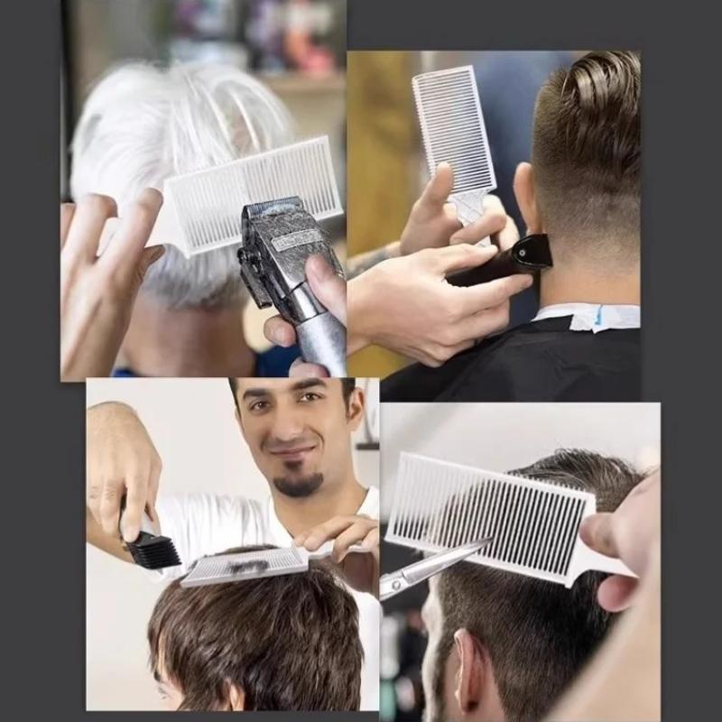 Men Flat Top Fading Comb Barber Blending Clipper Hair Cutting Comb Heat Resistant Fade Comb Salon Styling Tools Professional New