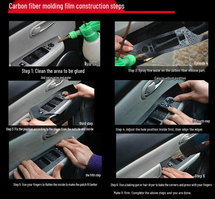 Nissan Qashqai '19 Carbon Fiber Interior Wrap for Center Console and Gear Shift