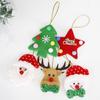 15pcs DIY Christmas Elk Snowman Pendant Christmas Tree Hanging Decoration Hotel Office Decor