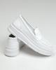 Perforated Slip-ons Krula 128910 36 White Leather