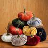 Halloween Handmade Pumpkin Plush Throw Pillow Velvet Ornament Decor Pumpkins Ornaments For Party Fall Harvest Events Wedding