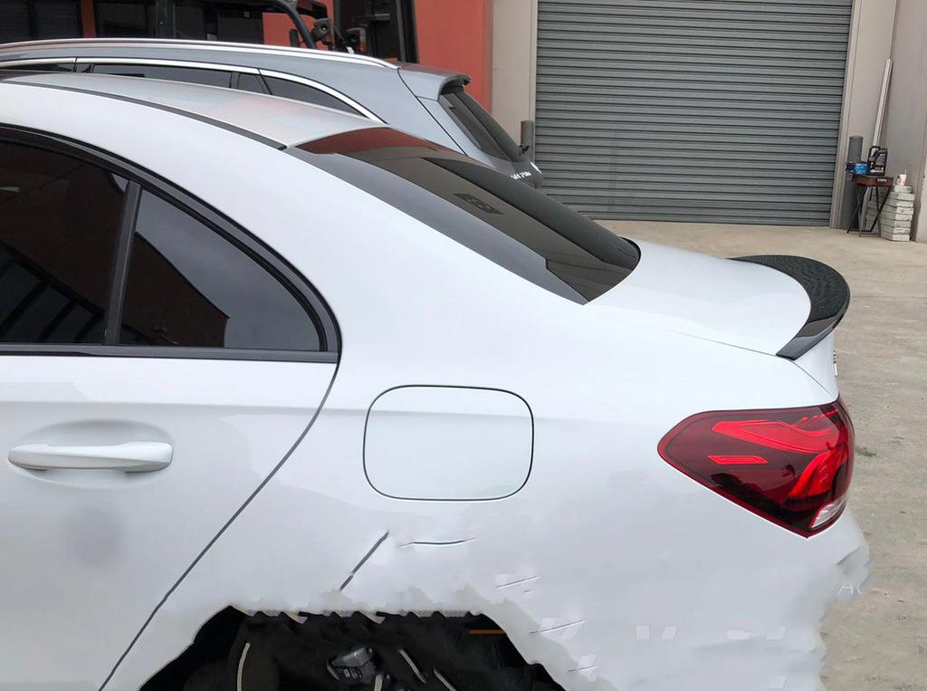 Spoiler (1234 Upgrade, Black) for Mercedes A-class W177 2018-