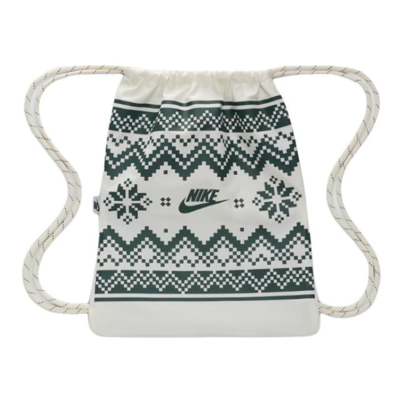Nike Полиэстеровый рюкзак обычный унисекс холщовый и винтажный зеленый повседневный FZ7287-133
