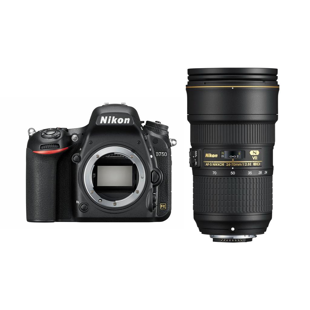 Nikon D750 DSLR Camera + AF-S 24-70mm f/2.8G ED Zoom Lens