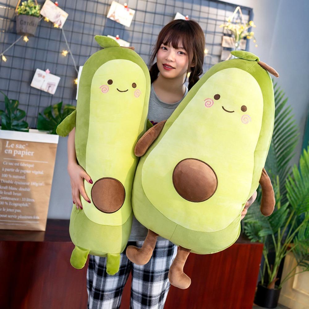 35/50/65cm Green Giant Toy Avocado Sleeping Pillow Gift Stuffed Fruit Avocado Doll Room Decor