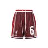 X LeBron X Liverpool Collaboration Logo Embroidered Lace-Up Striped Mid-Rise Basketball Shorts Men Shorts DX0145-652