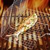 Stainless Steel Folding Grilling Basket Large Grill Basket with Removable Handle Accessories BBQ Grilling