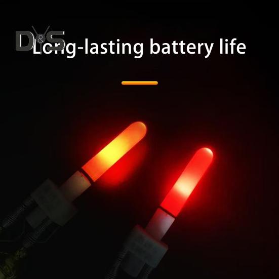 Fishing Rod Tip Light with Dual Bells Fishing Bite Alarm LED Lamp Night Fishing Pole Tip Strike Sensor Alert Light Fishing Accessories