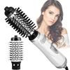 Hot Air Comb 2 In 1 Hair Dryer Brush Rotating Negative Ion Hair Blower Brush Ceramic Hair Curler Electric Hot Air Brush Styler