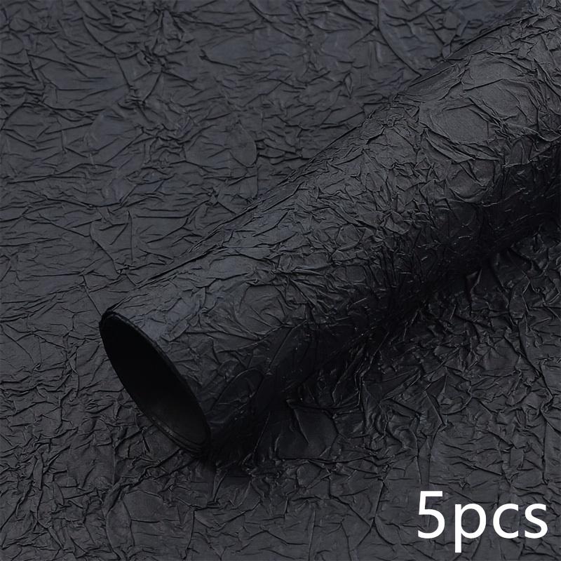 5 Sheets Handmade Texture Crepe Paper Bouquet Wrapping Paper Material DIY Auxiliary Material Photography Background Paper Wrapping Paper