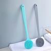 Double-Sided Silicone Back Scrubber Long Handle Body Bath Brush Mud Back Scrubber Shower Massage Exfoliation Brush