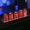 Illuminated Tube Clock with Customizable Display and Alarm Function