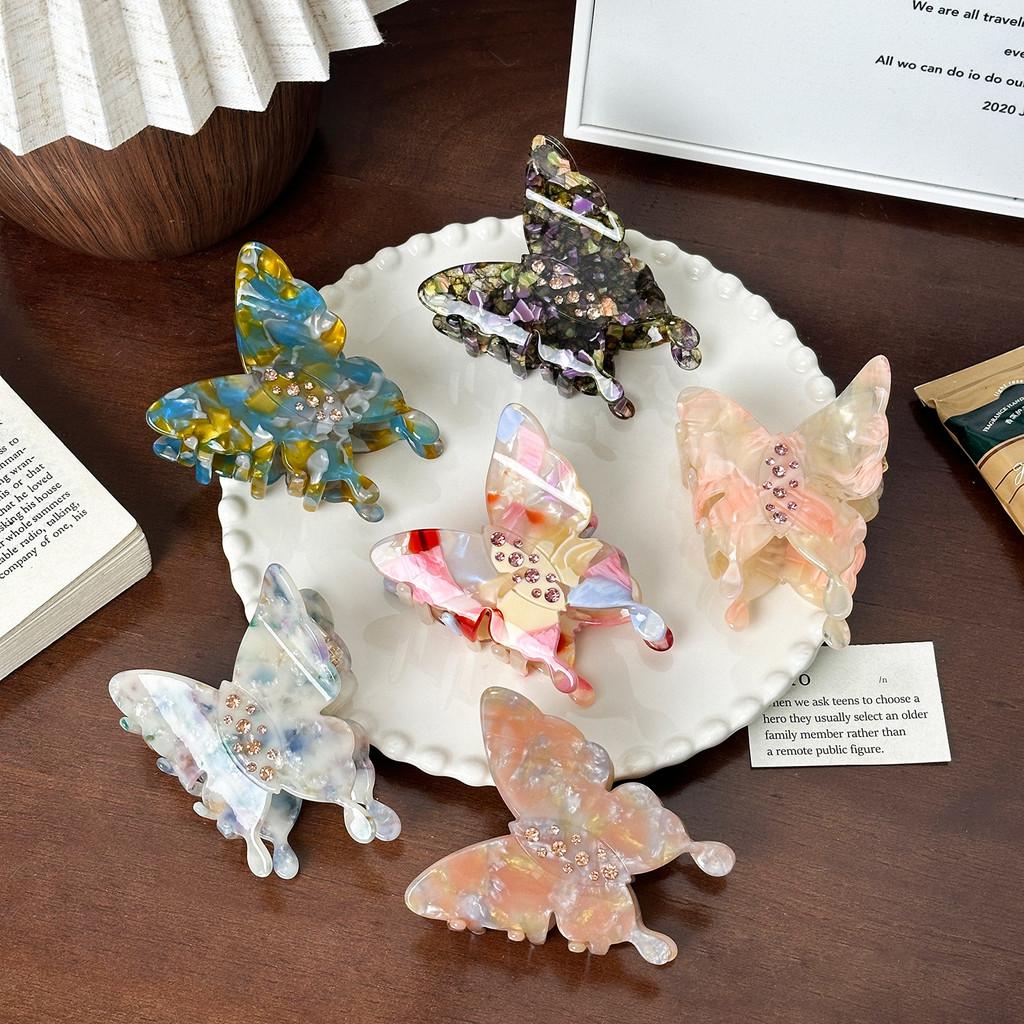 Fashionable And Stylish Rhinestone Butterfly Hair Clip Perfect For Everyday Use