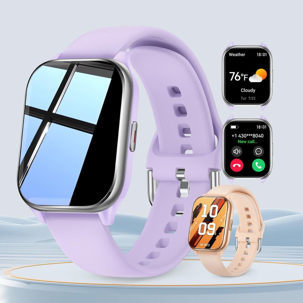 Bluetooth Call Smart Watch Women Custom Dial Watches Men Sport Fitness Tracker Heart Rate Smartwatch For Android IOS