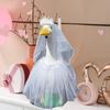 White Wedding Porch Goose Clothes Easy To Wear Festival Goose Attire Garden Decor