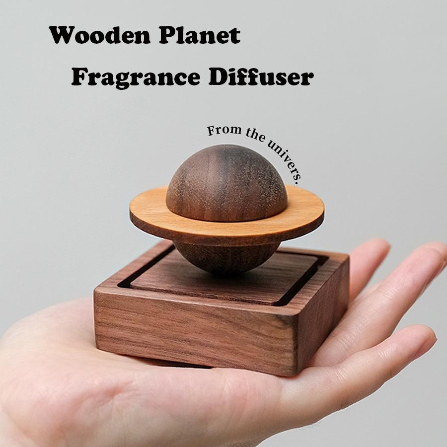 1pcs Difuser Wood Scent No Essential Oil Diffuser Jupiter Shape Home Decoration Fresh Air Present To Friend Dorm Room Essentials