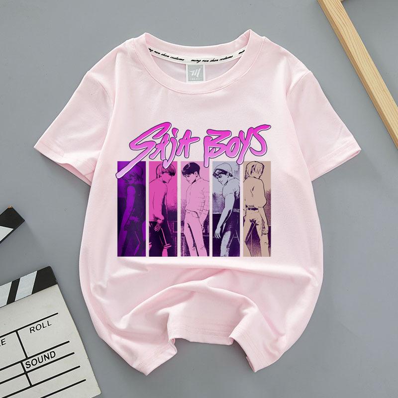 Loose Comfortable Summer Devil Hunter Style Front Back Printed Youthful Fashionable Soft Breathable Women's T-shirt