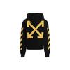 Off-White Caravaggio Print Hoodie Black/Yellow Men Tops OMBB037C99FLE0111018