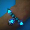Natural Stone Bracelet Yoga Healing Luminous Glow In The Dark Bracelet Lotus Charm Beads Bracelet for Men Women Prayer Buddhism