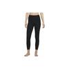 Nike Yoga Solid Logo High-Waisted Slim Fit Seven-Quarter Sports Pants Women Bottoms Black CU5294-010
