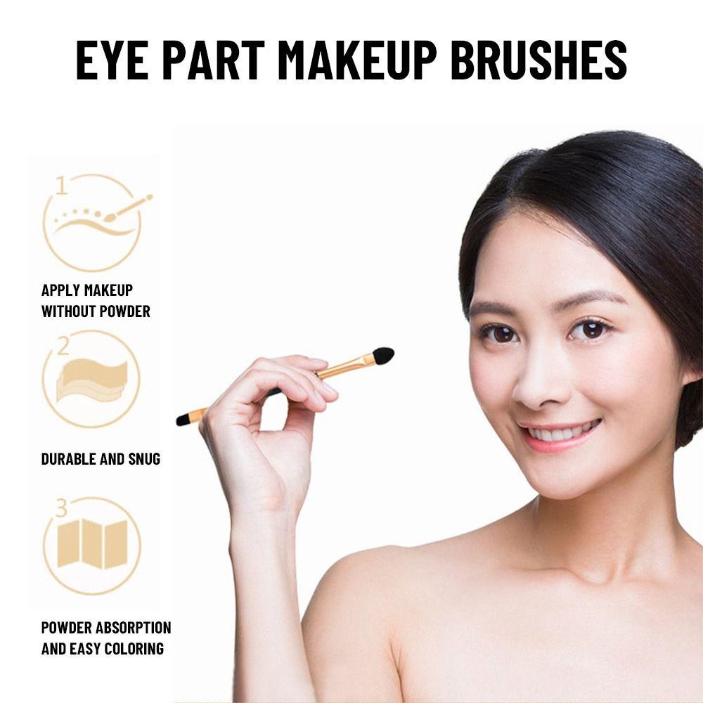 10PCS Fashion Makeup Tool Lip Eyebrow Eyeshadow Brush Double-head Sponge Stick Eyeliner Applicator