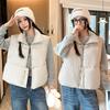 Хлопковый жилет женский осенне-зимний короткий со стойкой воротником свободный пуховый хлопковый женский жилет жилет куртка для поездок