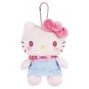 Tees Factory Sanrio Characters Plush Mascot Ballet Core Hello H125 X W87 X Kitty, Approx. D63mm, SR-5546726KT