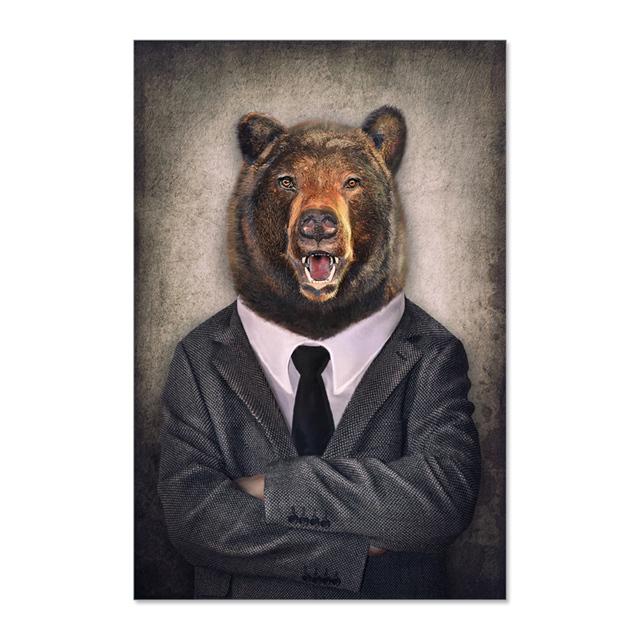 Human Body, Animal Head, Abstract Mural Seal, Giraffe, Painting, Scandinavian Poster, Decoration, Living Room Photo,