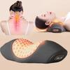 Heating Vibration Neck Massage Pillow Stretche Electric Massager Back Cervical Traction Relax Sleeping Memory Foam Spine Support