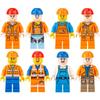 City Engineering House Building Worker Engineer Mini Figures Building Blocks Bricks Childrens Day Game Gift