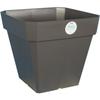 Square Flower Pot - - Soleilla In Plastic - 49 X 49 X H 45 Cm - 65 L - Glittery Grey