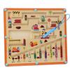 Children Wooden Magnetic Color and Number Maze Learning Education Toys Color Matching Montessori Toys Wooden Toys Gift for Kids