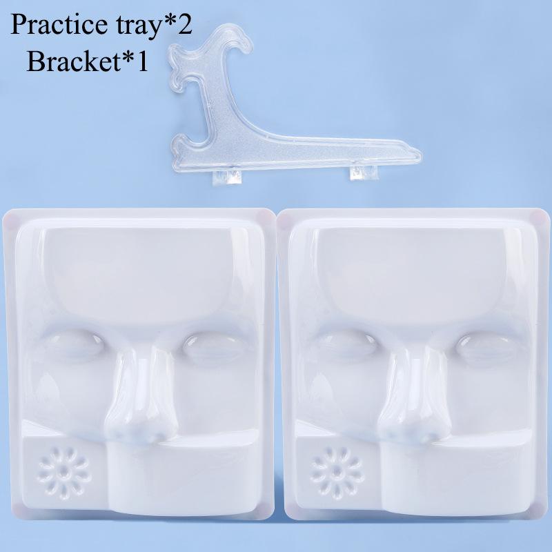 Original Design False Eyelashes Training False Face Model Practice Tray Beginner Plastic Model