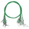 10Pcs 50cm Fishing Wire Rigs Ers Anti Bite Fishing Line Ers with Swivels Ine Ers Green