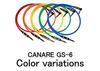 Canare GS-6 Patch Cable, 15cm, L-L Type, Red, 1 Cable