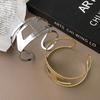 Metal Double-layer Hollow Arm Ring Bracelet Niche Fashion Personality Exaggerated Bracelet Women's Simple High-end Jewelry