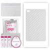 apgo Protective Skin Sticker for the Back Compatible with Teclast T40, Wrap Film, Foil, Vinyl - Pattern Transparent Carbon