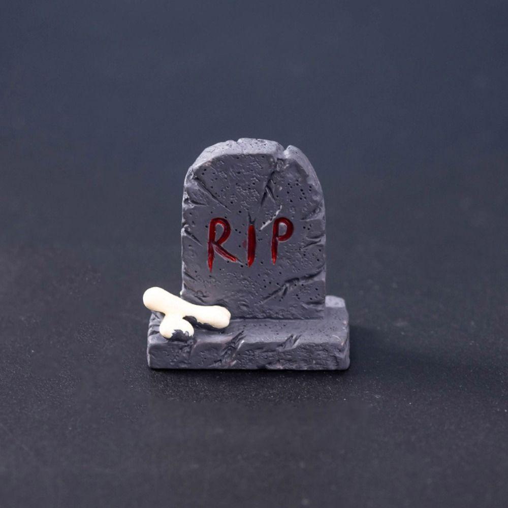 Coffin House Chair Halloween Miniature Figurine Bone Skull Desktop Knick-knack  Festival Supplies