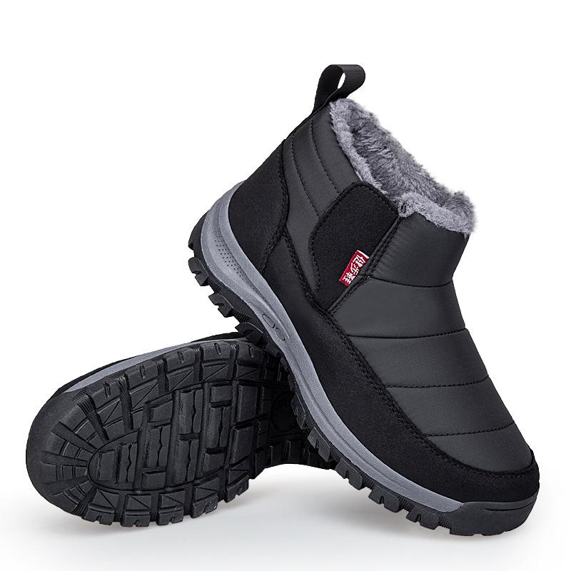 Cotton Shoes for Elderly Women Winter Warm Plus Cashmere Walking Sneakers for Elderly Mothers Non-slip Waterproof Snow Boots