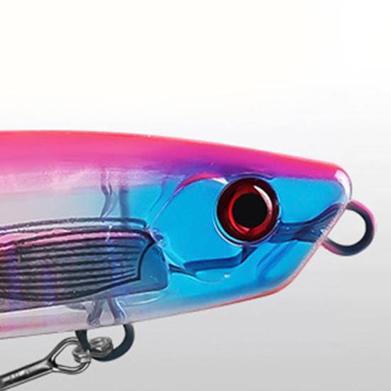 6.5CM/18G/24G Fishing Lure Light with Treble Hook Long Casting Sinking Artificial Bait with 3 Colors LED Light Saltwater Freshwater Bass Walleye