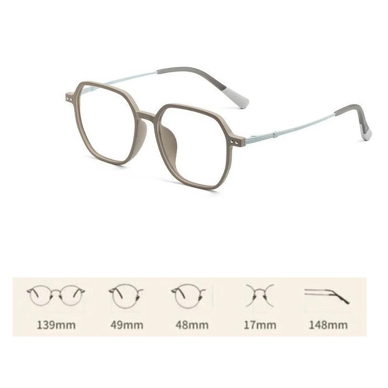 New Retro Frosted Frame Myopia Glasses Oversized Square Frame Near Sight Glasses Blue Light Blocking Eye Protection Eyewear