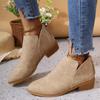 Women Boots Autumn New Pointed Thick Heel Boots Women Plus Size Fashion Shoes for Women Comfortable Casual Boots Botas De Mujer