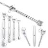 Screw Closed Body Marine Rigging 304 Stainless Steel Jaw Turnbuckle Bolt Tensioner  Steel Wire Rope